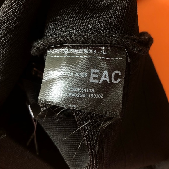 Marciano Black Knit Criss Cross Crop Top - Picture 10 of 12